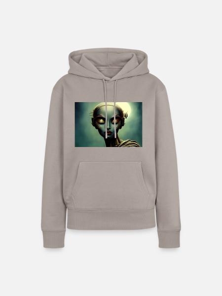 Venus - Frauen Premium Bio Hoodie - Taupe