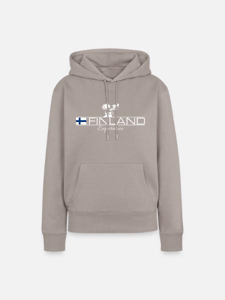 Finland Experience - Finnland - Frauen Premium Bio Hoodie - Taupe