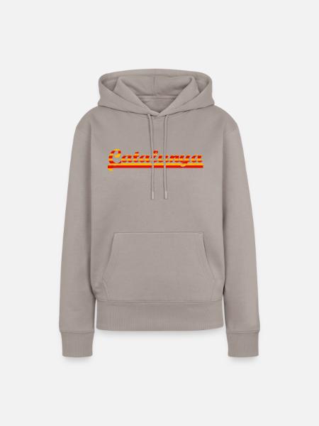 catalunya - Frauen Premium Bio Hoodie - Taupe