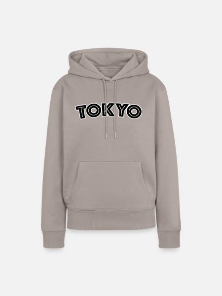 Tokyo - Frauen Premium Bio Hoodie - Taupe