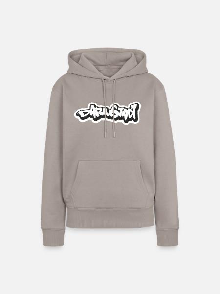 Darmstadt Graffiti - Frauen Premium Bio Hoodie - Taupe