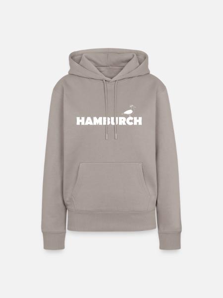 Hamburch - Frauen Premium Bio Hoodie - Taupe