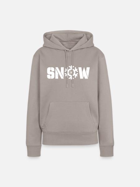 snow - Frauen Premium Bio Hoodie - Taupe