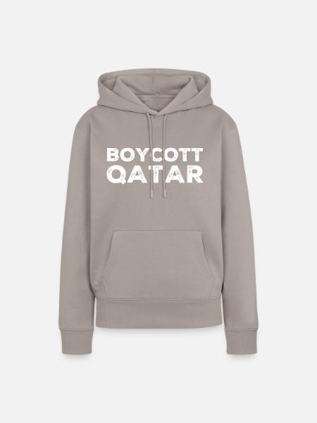 WM Katar - Frauen Premium Bio Hoodie - Taupe