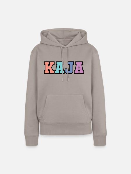 Name - Kaja - Frauen Premium Bio Hoodie - Taupe