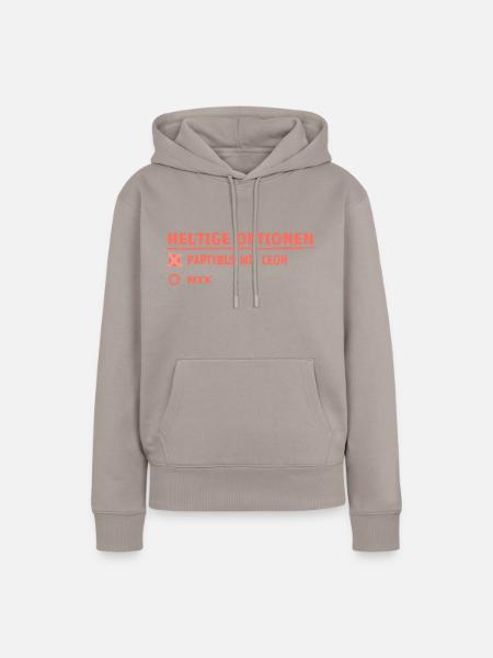 leon - Frauen Premium Bio Hoodie - Taupe