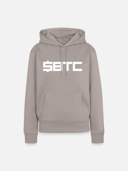 $BTC - Frauen Premium Bio Hoodie - Taupe