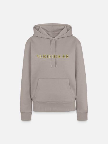 Verteidiger - Frauen Premium Bio Hoodie - Taupe