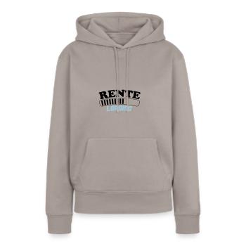 rente loading 02 - Frauen Premium Bio Hoodie - Taupe - Vorne - Julia (174cm)