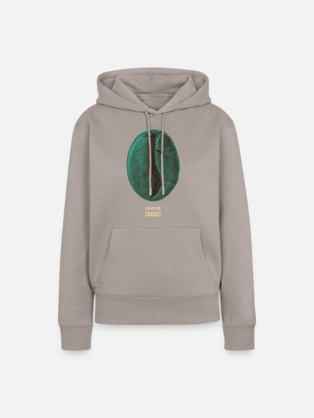 Curves & Cracks - Frauen Premium Bio Hoodie - Taupe