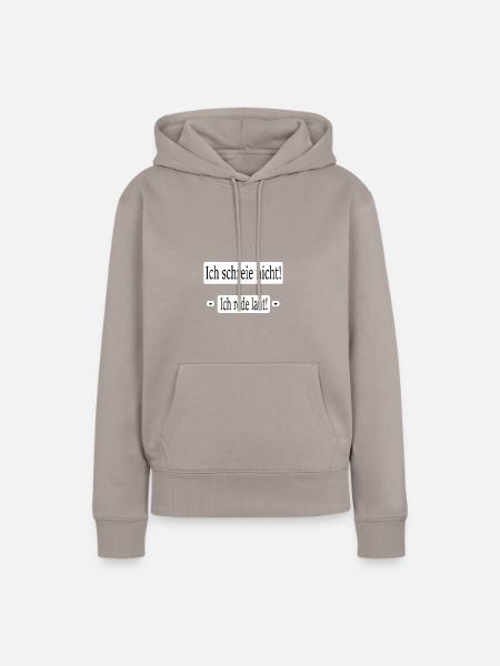 Schreien reden - Frauen Premium Bio Hoodie - Taupe