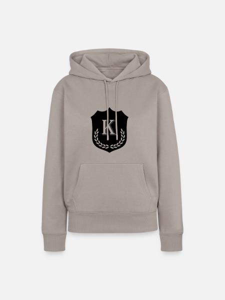 wappen K - Frauen Premium Bio Hoodie - Taupe