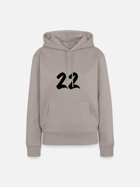22 - Frauen Premium Bio Hoodie - Taupe