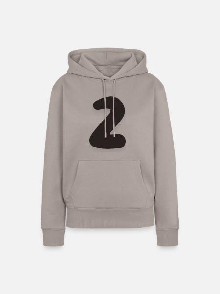 2 - Frauen Premium Bio Hoodie - Taupe