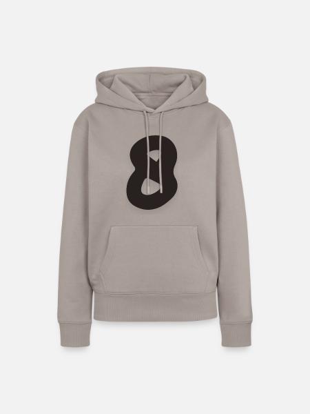 8 - Frauen Premium Bio Hoodie - Taupe