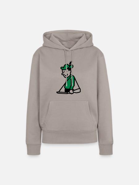 Jäger - Frauen Premium Bio Hoodie - Taupe