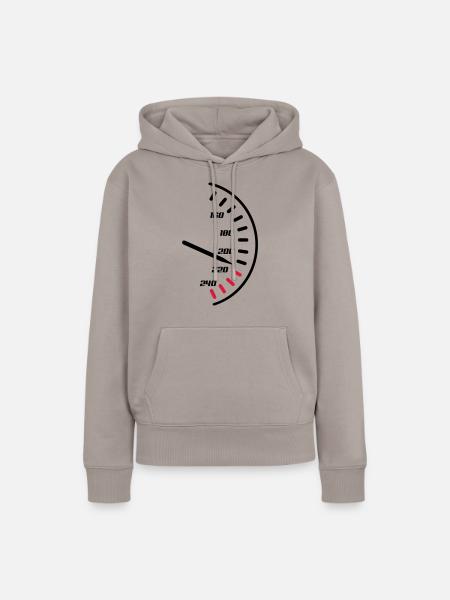 tacho02 - Frauen Premium Bio Hoodie - Taupe