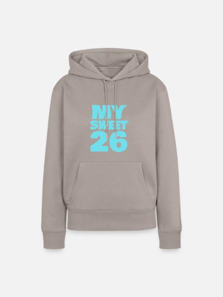 26 - Frauen Premium Bio Hoodie - Taupe