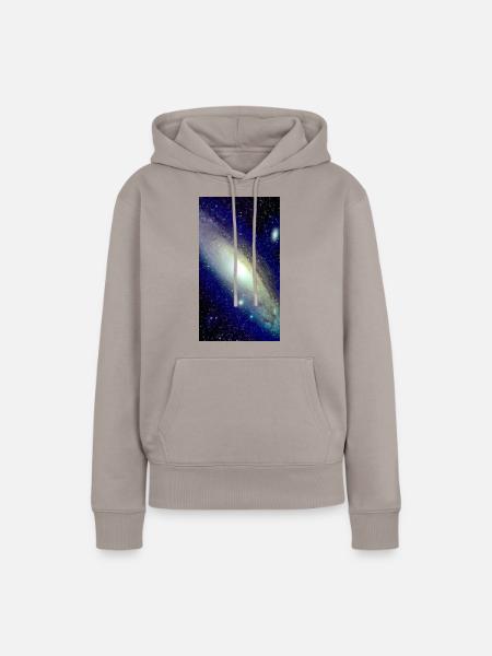 Galaxy - Frauen Premium Bio Hoodie - Taupe