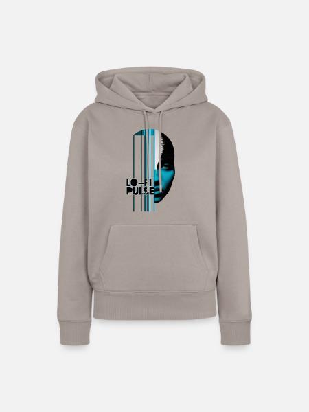 Lo Fi Puls - Frauen Premium Bio Hoodie - Taupe