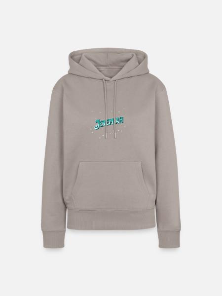 Jeremiah Namen personalisiert - Frauen Premium Bio Hoodie - Taupe