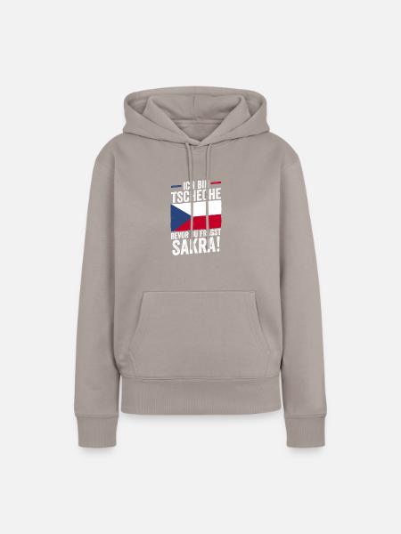 Tschechen Tschechisch Tschechien - Frauen Premium Bio Hoodie - Taupe