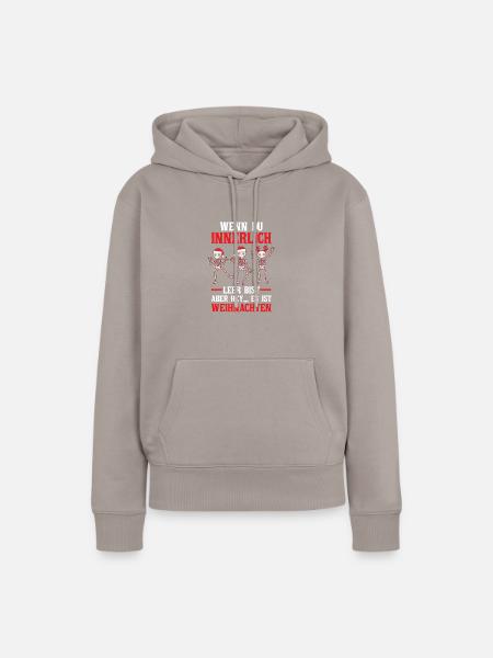 Weihnachtsmann Weihnachten - Frauen Premium Bio Hoodie - Taupe