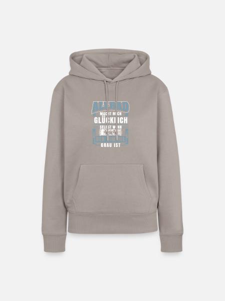 Allrad macht mich glücklich - Frauen Premium Bio Hoodie - Taupe