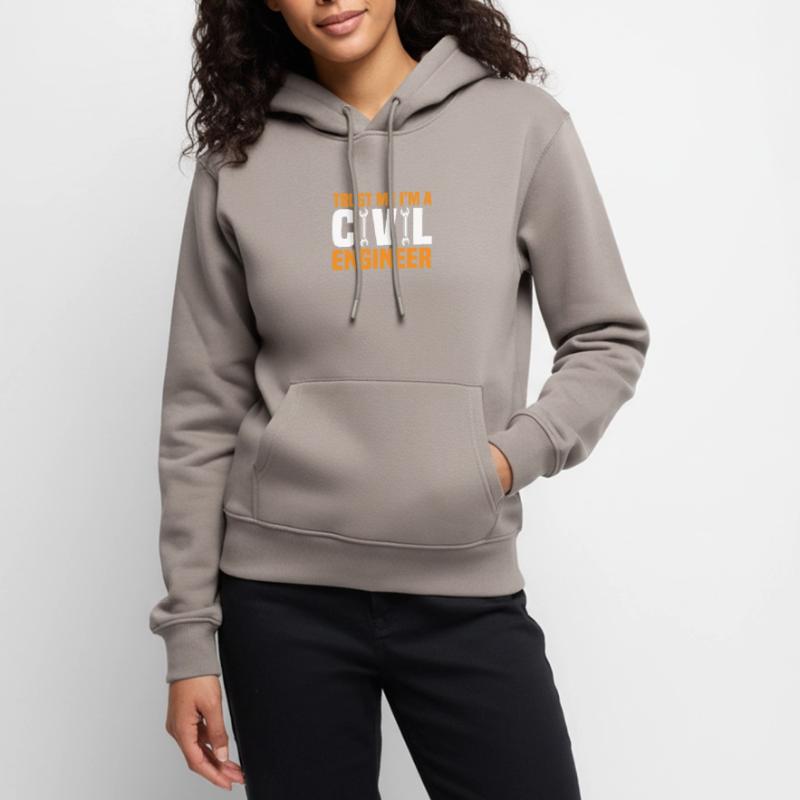 Civil Engineer Bridge Construction Statics Structural Engineer Women’s Premium Organic Hoodie