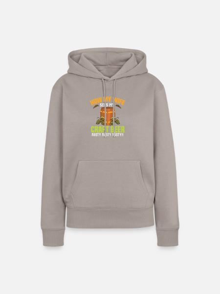 Bierbrauen Bierbrauer - Frauen Premium Bio Hoodie - Taupe