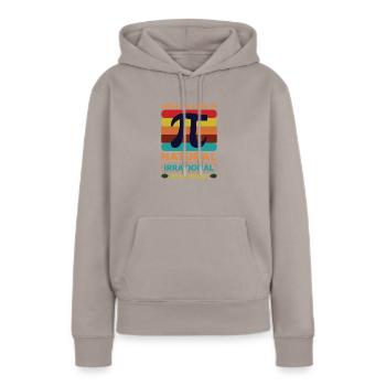 Pi Day Tag Kreiszahl Pi - Frauen Premium Bio Hoodie - Taupe - Vorne - Julia (174cm)
