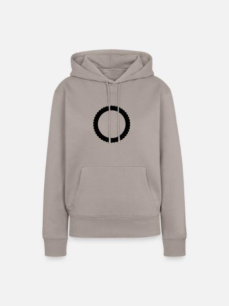 Grobstolliger Reifen - Frauen Premium Bio Hoodie - Taupe