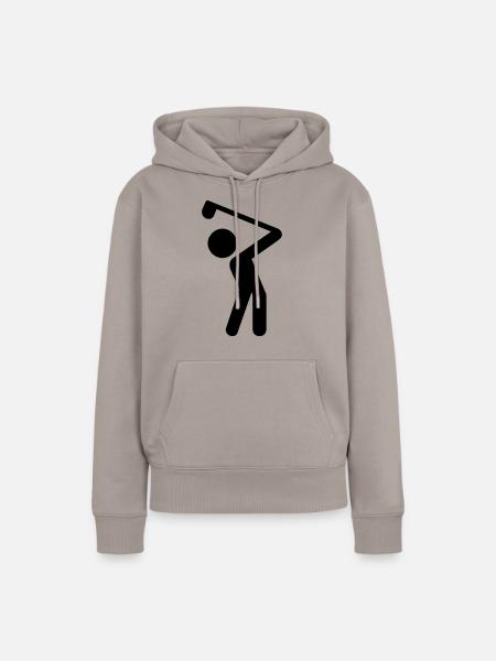 Golf - Frauen Premium Bio Hoodie - Taupe