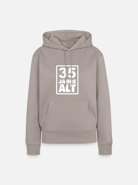35 - Frauen Premium Bio Hoodie - Taupe