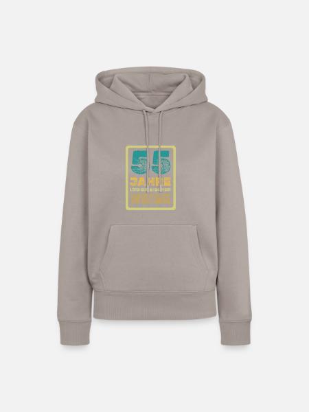 55 - Frauen Premium Bio Hoodie - Taupe