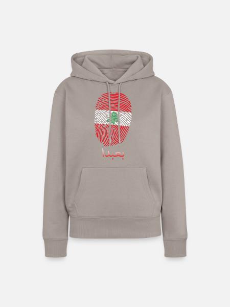 BAABDA Libanese Libanon Libanesin Libanesisch - Frauen Premium Bio Hoodie - Taupe
