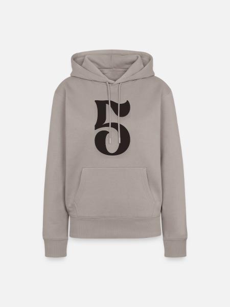 5 - Frauen Premium Bio Hoodie - Taupe