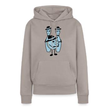 mafia - Frauen Premium Bio Hoodie - Taupe - Vorne - Julia (174cm)