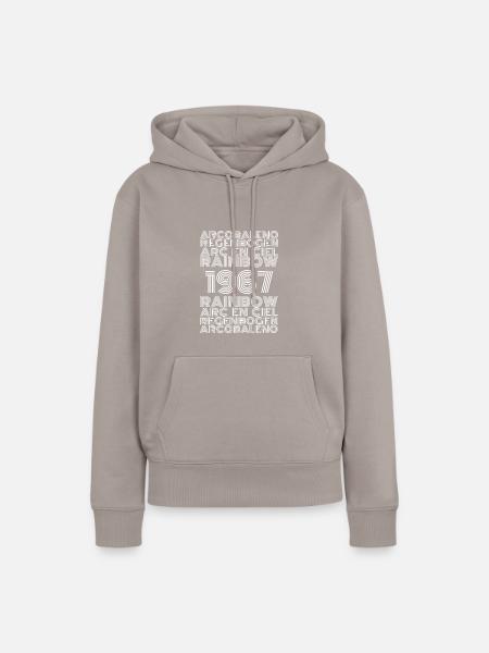 Regenbogen 1967 - Frauen Premium Bio Hoodie - Taupe