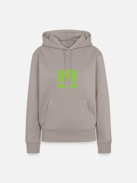 Ufo Außerirdische Aliens Raumschiff - Dame Premium hoodie, økologisk bomuld - gråbrun