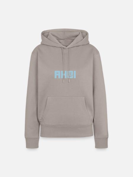 Ahoi Anker Meer Kapitän Küste Nordsee Hamburg Fan - Frauen Premium Bio Hoodie - Taupe