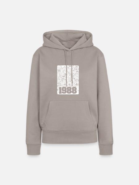 1988 - Frauen Premium Bio Hoodie - Taupe