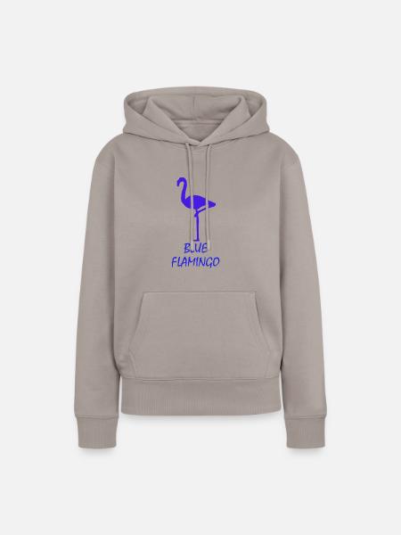 Blue Flamingo - Frauen Premium Bio Hoodie - Taupe