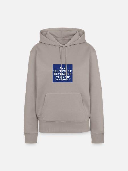 Software Entwickler - Frauen Premium Bio Hoodie - Taupe