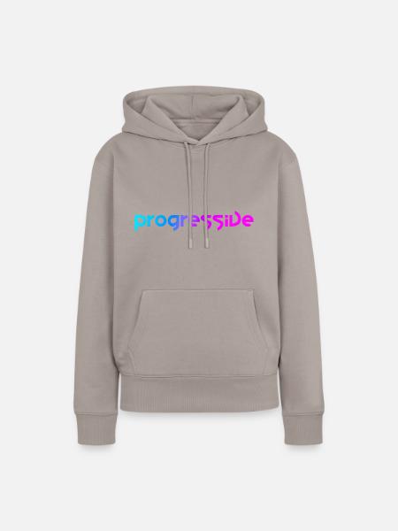 Progressiv (Neon-Stil) - Frauen Premium Bio Hoodie - Taupe