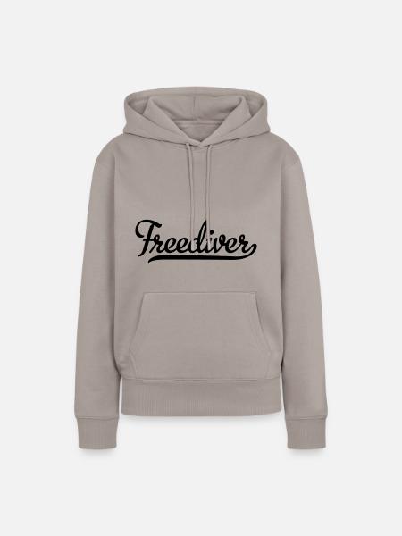 Freediver - Frauen Premium Bio Hoodie - Taupe