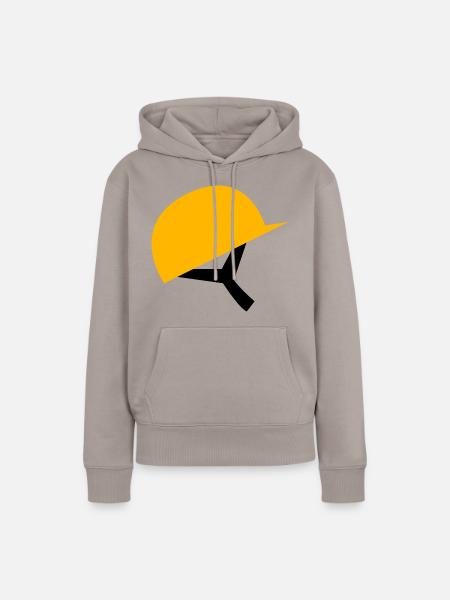 Baumeister Helm - Frauen Premium Bio Hoodie - Taupe