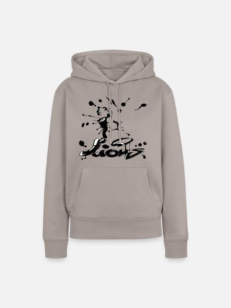 LION - Frauen Premium Bio Hoodie - Taupe