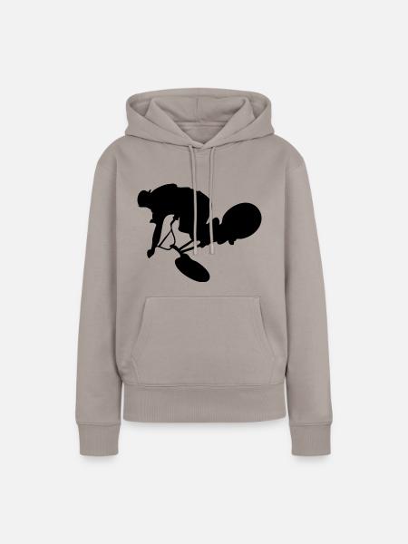 BMX Bmxer - Frauen Premium Bio Hoodie - Taupe