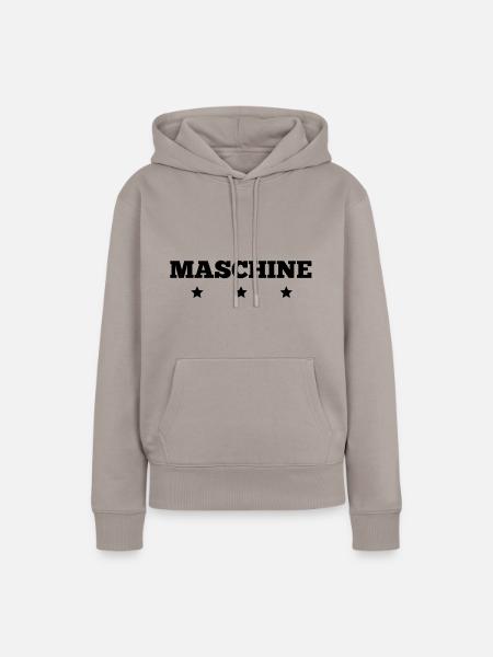 Maschine - Frauen Premium Bio Hoodie - Taupe